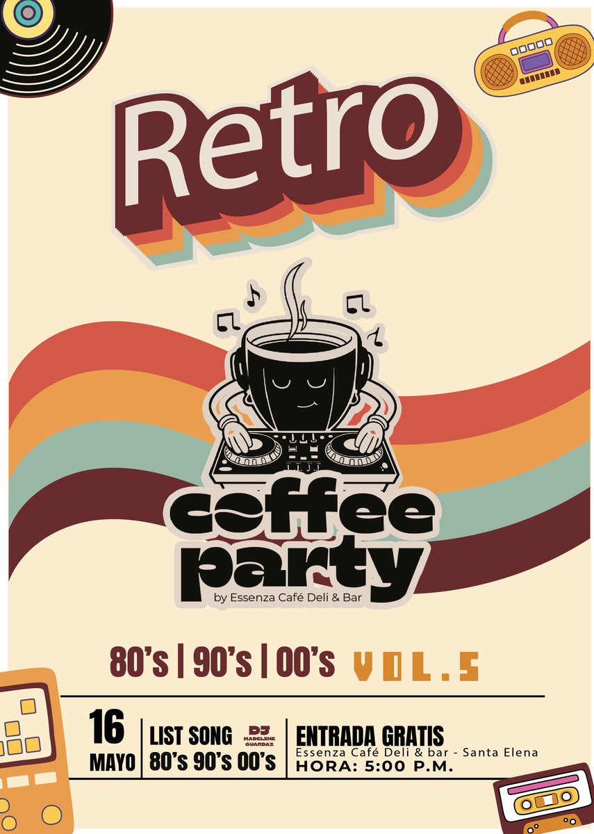 Coffee party retro